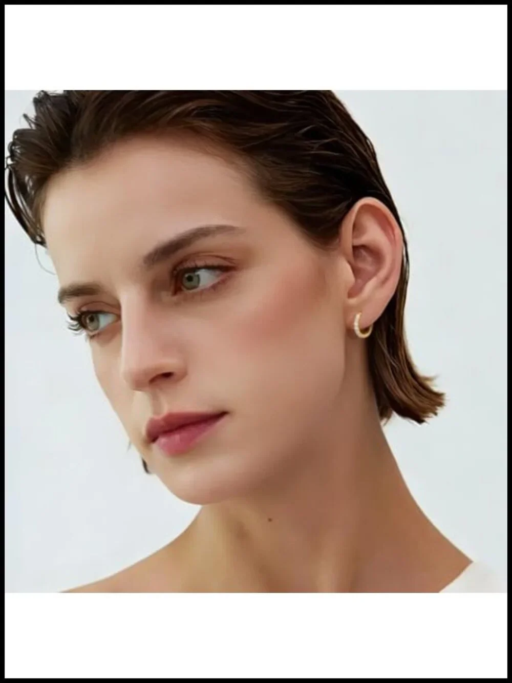 14K Gold Plated Hoop Earrings for Women - CZ Huggie Hoops, Multiple Sizes